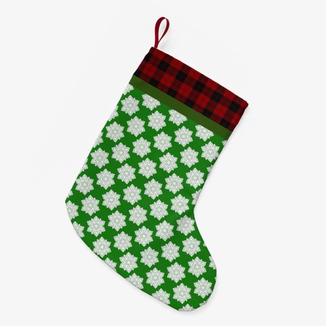 GOD JUL SNÖFLINGOR LITEN JULSTRUMPA (Framsidan (Hängande))