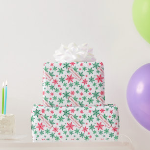 God jul Snöflingor Presentpapper