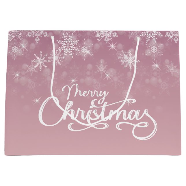 God jul Snöflingor Rosa Helgdag (Framsidan)