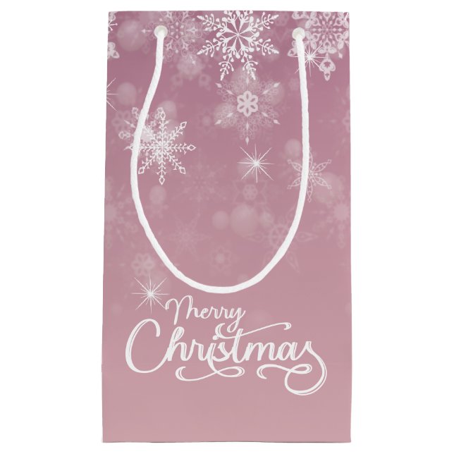 God jul Snöflingor Rosa Helgdag (Framsidan)