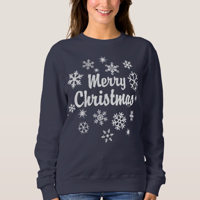 God jul Snöflingor T Shirt (Framsida)