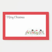 God jul Snögubbars PostIT-anteckningar