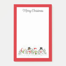 God jul Snögubbars PostIT-anteckningar