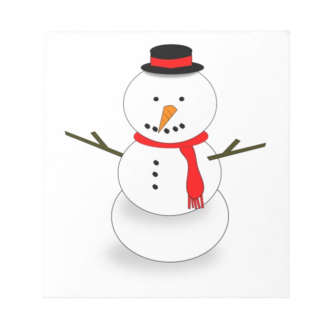 God jul Snögubbe Anteckningsblock (Framsida)