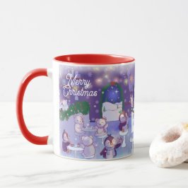 God jul Snögubbe Cafe Mugg