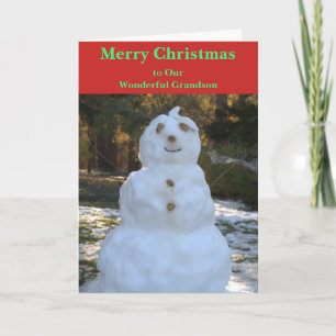 God jul, Snögubbe, farskort Helgkort