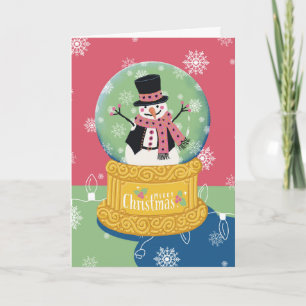 God jul Snögubbe Globe Kort