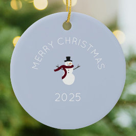 God jul Snögubbe Julgransprydnad Keramik