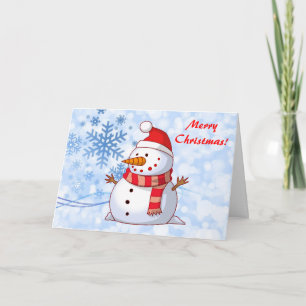 God jul Snögubbe med meddelande