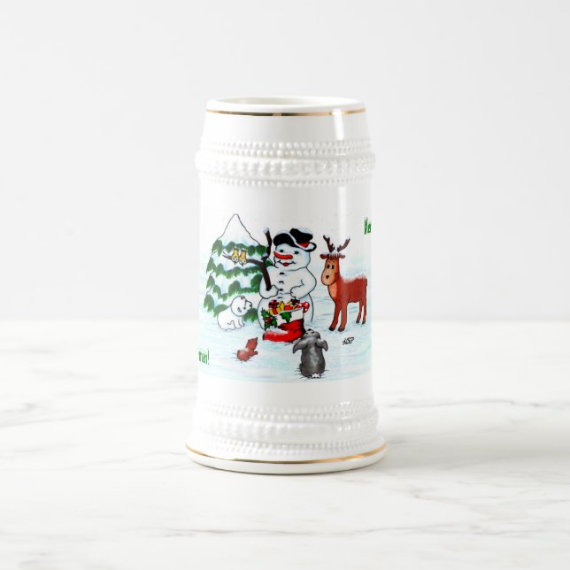 God jul! Snögubbe med vänner Sejdel (Center)