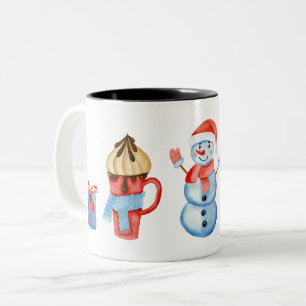 God jul Snögubbe mugg