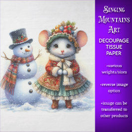 God jul, Snögubbe och Decoupage