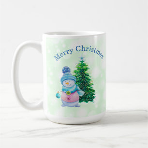 God jul, Snögubbe och Julgran Kaffemugg