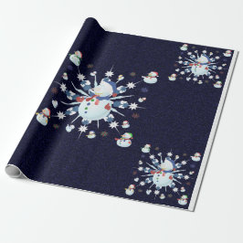 God jul Snögubbe - Presentpapper