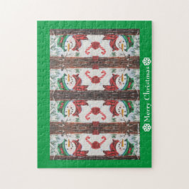 God jul Snögubbe Pussel