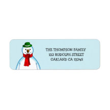 God jul Snögubbe