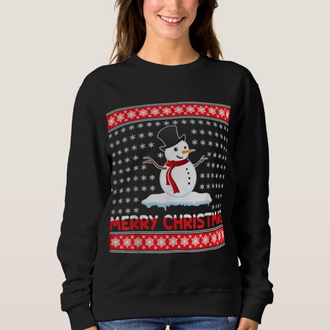 God jul Snögubbe T Shirt (Framsida)