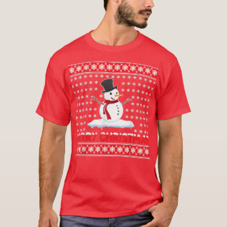 God jul Snögubbe T-Shirt