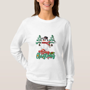 God jul Snögubbe T Shirt