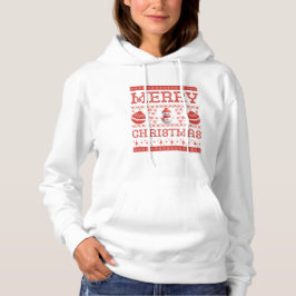 God jul Snögubbe Ugly Sweater Hoodie T Shirt