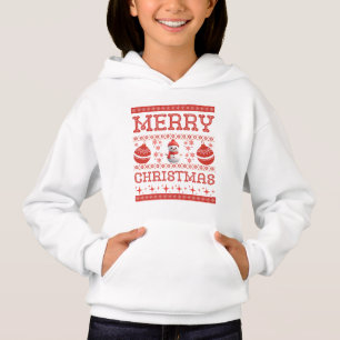 God jul Snögubbe Ugly Sweater Hoodie T Shirt