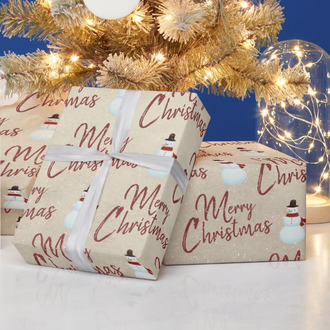 God Jul Snömannen Presentpapper (Helgdagar)