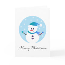 God Jul Snömannen Snöflingor