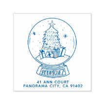 God jul Snowball Träd Returadress