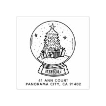 God jul Snowball Träd Returadress