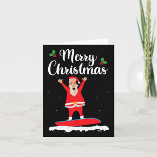 God jul Snowboarding Jultomten Boarder E Kort
