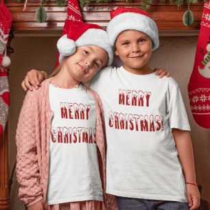 God jul Snowcap Typsnitt Girls & Boys T-shirt