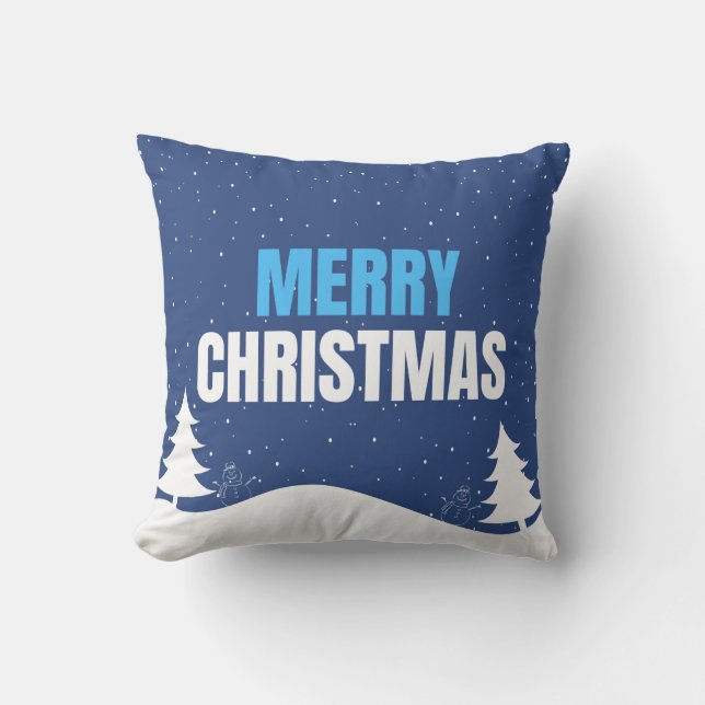 God jul Snowfall Pillow Kudde (Framsida)