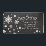 God jul snowflake Helgdag Address Label Fraktsedel<br><div class="desc">Lägg till en speciell detalj i helgdag! Det finns många olika kort tillgängliga,  så plocka den utformning och formulering du vill ha. Bläddra i butiken eller sök efter "portosabbianatalelabel".</div>