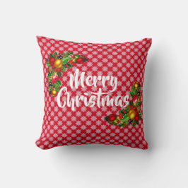 God jul Snowflake Helgdag Decor Pillow Kudde
