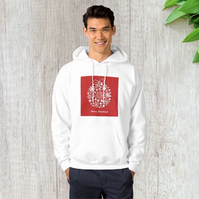God jul Snowflake Manar Hoodie (Skapare uppladdad)