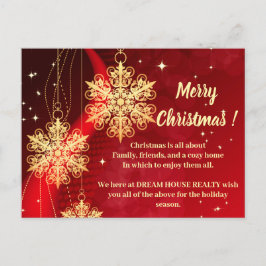 God jul Snowflake Real Gods Helg Vykort