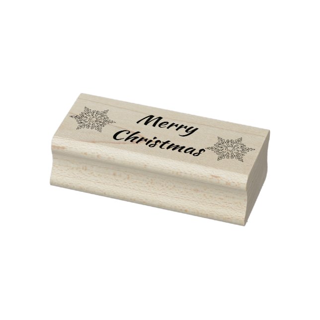 God jul Snowflake Rubber Frimärke Stämpel (Stämpel)