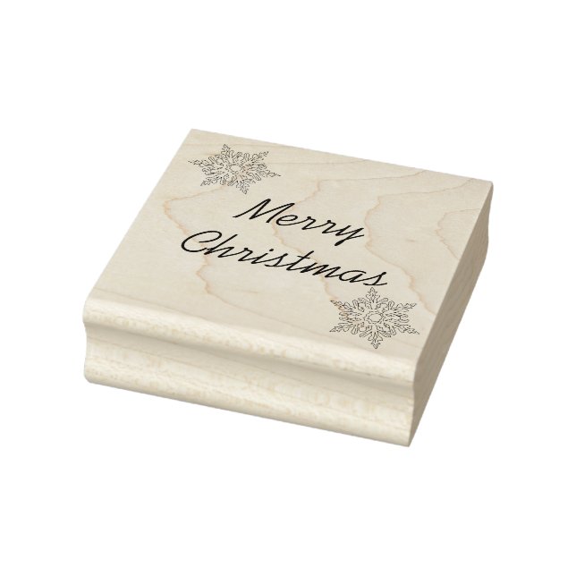 God jul Snowflake Rubber Frimärke Stämpel (Stämpel)