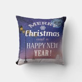 God jul Snowy liggande Dekorativ kudde