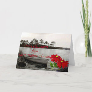 God jul - Södra Walton, FL Helgkort