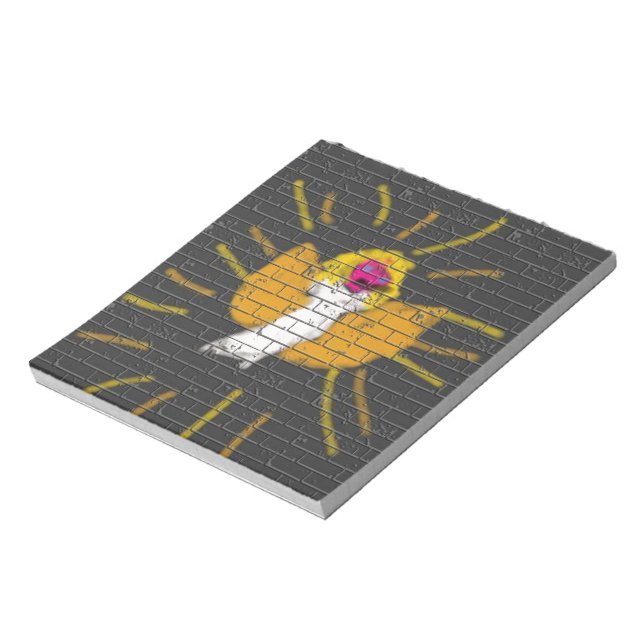 God jul Sol Måne Angel, konst av Kids :) Anteckningsblock (Roterad)