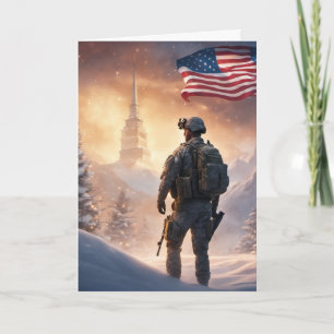 God Jul Soldat - Vikt julkort Kort