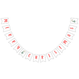 God jul som Bunting banret Vimplar