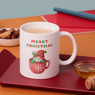 God jul som dricker kaffe Mugg