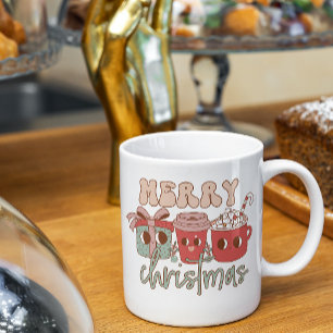 God jul som dricker kaffe Mugg