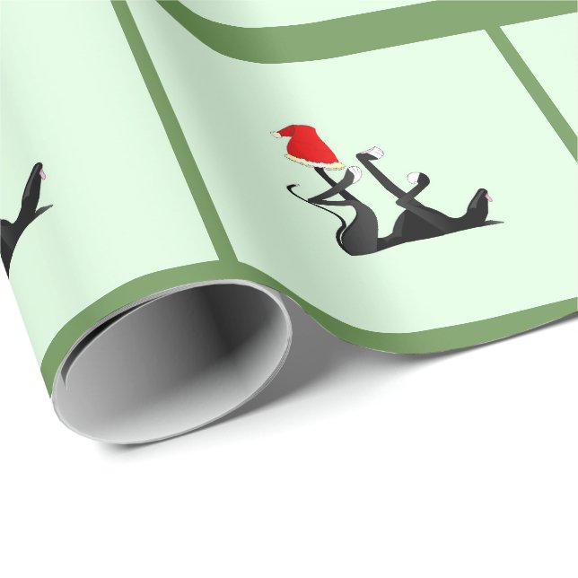 God jul som sovar vinthunden presentpapper (Rullad Hörn)