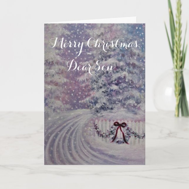 God jul son-/helgdag-kort kort (Framsida)