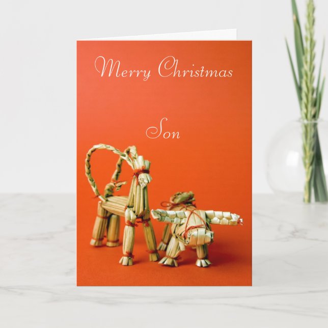 God jul Son Helgkort (Framsida)