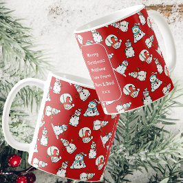 God jul Son | Red Snögubbe Coffee Kaffemugg