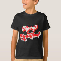 God Jul Söt Enkel Retro Kalligrafi Röd